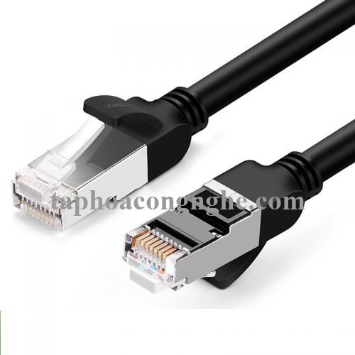 Ugreen 60818 15M màu Đen Cáp mạng LAN cat6 Đầu bấm kim loại NW101 30060818